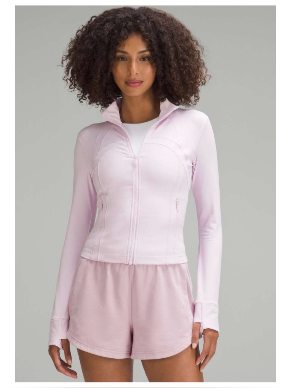 NWOT Lululemon Define Cropped Jacket In Light Lavender    Size 8